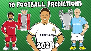 ⚽️10 FOOTBALL PREDICTIONS FOR 2024⚽️ [upl. by Wendye]