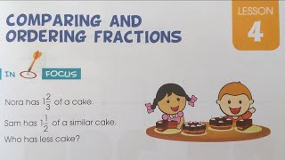 New Oxford Syllabus Primary Mathematics Book 4  Chapter 3 Fraction ordering fractions [upl. by Vashti]