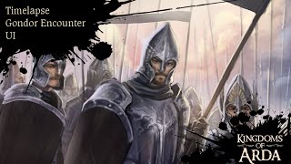 Kingdoms of Arda  Making of Gondor encounter UI Timelapse [upl. by Nwahsat]