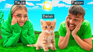 MAMY NOWE ZWIERZĄTKO 🐱 MINECRAFT z DZIEWCZYNĄ ❤️ [upl. by Essiralc]