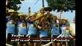 1991 Tour de France  Team Z vs Team Banesto [upl. by Ynahpit]