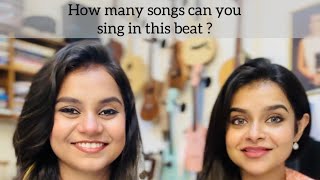 How many songs can you sing in this beat   Antara Ankita  Nandy Sisters [upl. by Mloc]