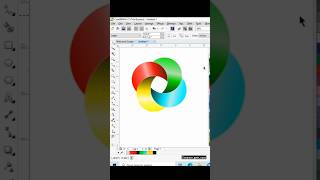 Logo design in Corel draw 👍 coreldraw logodesign shorts [upl. by Yatnohs]