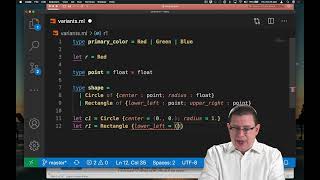 Variants  OCaml Programming  Chapter 3 Video 13 [upl. by Legir]