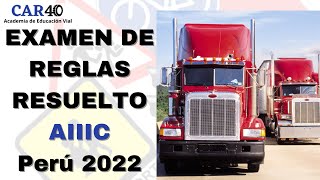 Resolviendo el examen de reglas AIIIC 2022  PERU MTC TOURING [upl. by Glaudia678]