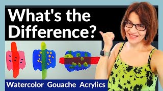 Watercolor Vs Gouache Vs Acrylic 10 KEY Differences [upl. by Aicil]