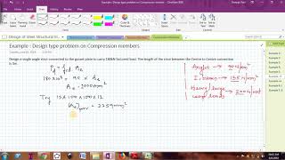 Design of a single angle Compression member [upl. by Lily]