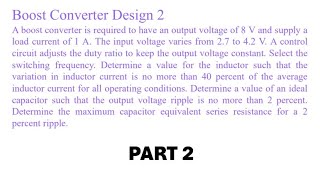 Boost DCDC Converter chopper tutorial part 2 [upl. by Annamarie]