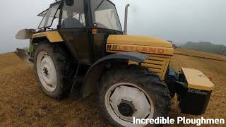 1981 Leyland 804 Synchro 4WD 38 Litre 4Cyl Diesel Tractor 82 HP With Dowdeswell Plough [upl. by Saul]