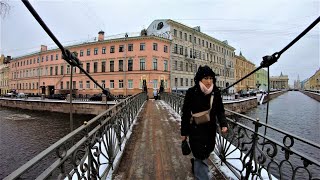 Saint Petersburg  Walking city center  Russia  Санкт Петербург 4К [upl. by Sutit]