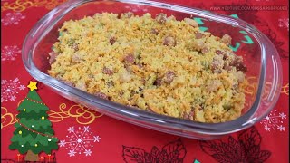 FAROFA ESPECIAL DE NATAL  SUPER FÁCIL ÚMIDA E DELICIOSA [upl. by Idroj]