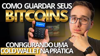 COMO GUARDAR BITCOINS DE FORMA SEGURA  Configurando uma Carteira física Safepal X1 NA PRÁTICA [upl. by Karlene]