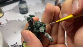 Warhammer 40000  How To Paint Dark Angels Hellblasters  Part 2 [upl. by Shore]