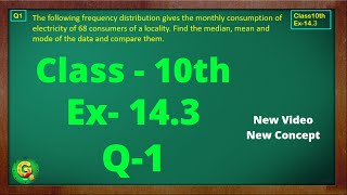 Ex 143 Q1 Class10  Statistics  Class10 Math  Class10 Ex 143 Q1  Green Board Classes [upl. by Adaner]