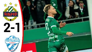 SK Rapid Wien vs TSV Hartberg 21 All Goals and Extended Highlights [upl. by Yojal400]