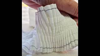 Ruffles in a standard pencil pleat curtain tape curtains sewing [upl. by Selima]