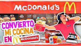 Convierto mi CASA en un McDONALDS 🍔🥤🍟 RETO EXTREMO 🏡 🔜Conny  Vloggeras Fantásticas [upl. by Asin]