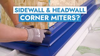 How to Install Inside amp Outside Corner Miters for Sidewall amp Headwall [upl. by Travis]