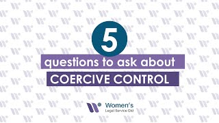 Five questions to ask about coercive control [upl. by Zurheide]