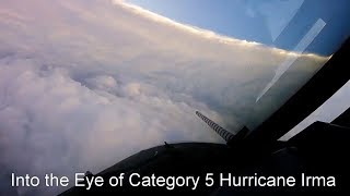 Flying into the eye of Hurricane Irma [upl. by Svend]