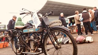 KEMPTON PARK Autojumble Motorcycles  Walking Along the Strip Looking at All Those Bikes For Sale… [upl. by Anyar]