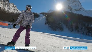 Béarn la saison de ski est lancée à Gourette [upl. by Acinorej]