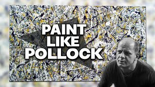 Paint like JACKSON POLLOCK  huge drip art painting [upl. by Publias518]