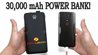 ZEROLEMON 30000mAh Power Bank with QC 30 4K 60fps [upl. by Paradies]