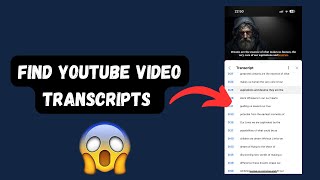 How to View YouTube Video Transcripts  StepbyStep Guide [upl. by Kcirb]