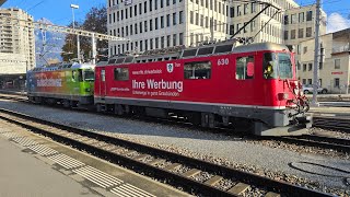 zugverkehr Landquart trainspotting sbahn train sbb zug railway eisenbahn bls fy [upl. by Nich]