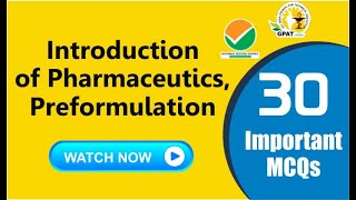 INTRODUCTION OF PHARMACEUTICS PREFORMULATION [upl. by Adlesirc342]