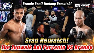 Bocil Rusuh The Zenwalk Adi Paryanto VS Brando Mamana SIAP REMATCH Di One Pride MMA [upl. by Ecirtnahc869]