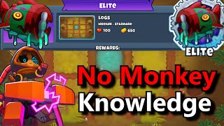 BTD6 Bloonarius Elite  No Monkey Knowledge  Logs [upl. by Babb]