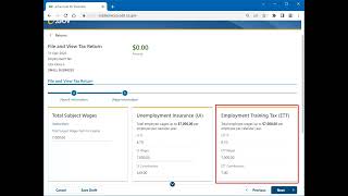 File a Tax Return or Wage Report [upl. by Kenta]