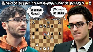 TODO SE DEFINE EN UN ARMAGEDÓN DE INFARTO 🤯💥  Firouzja vs Caruana  CCT CrunchLabs Div I [upl. by Lilybelle]