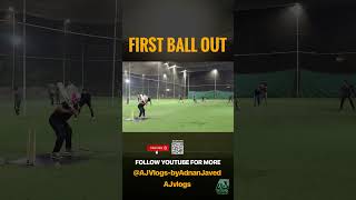 FIRST BALL BOWLED  DUCK OUT🔥 cricket ajvlogs trending [upl. by Cris944]