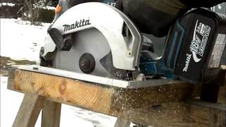 Makita cordless circular saw  BSS 611 tool review [upl. by Delfine]