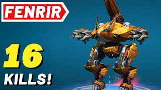 Fenrir Subduer Damper Makes 16 Kills  War Robots Gameplay No Commentary WR [upl. by Aihsad]