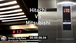 Virtual Drag Race Eps 9 Hitachi vs Mitsubishi  Wisma Asia Jakarta [upl. by Eitsyrc]