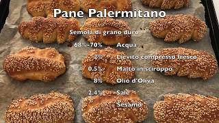 Pane Palermitano  VIDEORICETTA COMPLETA  Pane di Semola  Mafalde e Spighe Siciliane [upl. by Dawaj]