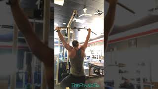 Correct scapula position in Lat pull down exercises [upl. by Nnahteb]