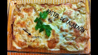 PASTEL DE CALABACÍN  Con Jamón York Y Queso [upl. by Constantino]