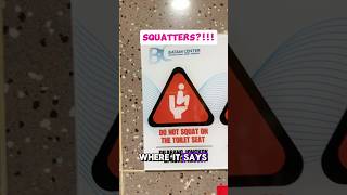 This is not a squatty potty 🚫Do not squat on the seats 😁 travelvlog [upl. by Sheila]