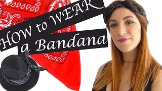 8 FAÇONS DE PORTER UN BANDANA  HOW TO WEAR A BANDANA [upl. by Ytima]