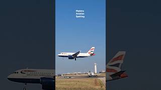 A319 British Airways🇬🇧🛬 landing at Lisbon Airport aviation britishairways landing airport [upl. by Loughlin]