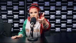 JUSTINA VALENTINE  JUSTIN CREDIBLE FREESTYLE ON POWER 106 [upl. by Nedle]