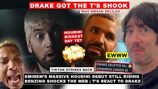 Eminem Houdini BIGGEST Day TikTokers Strike Back Drake Got the T’s SHOOK Benzino SHOCKS the Web [upl. by Mindi]