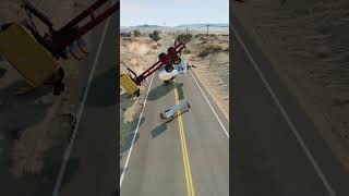 Realistic Highway Car Crashes 73 shorts beamngdrive [upl. by Mireielle]