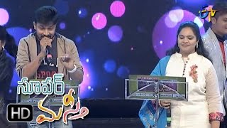 Nallanchu Tella SongGopika PoornimaDhanunjay Performance  Super Masti Bhimavaram19th March 2017 [upl. by Enyrb]