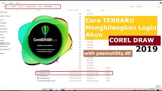 Cara Terbaru menghilangkan Login Akun CorelDRAW 2019 with pasmutilitydll [upl. by Evelinn]